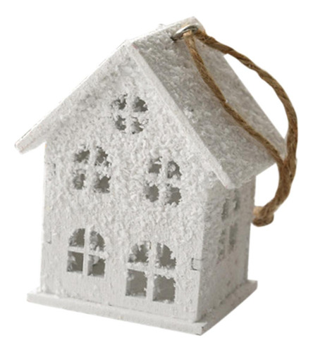 Adorno De Casa De Madera Con Forma De Casa De 6x4,5x7 Cm