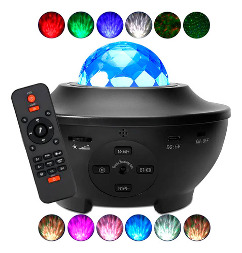 Proyector Lámpara Galaxia Rgb Parlante Bluetooth Música 5v