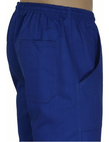 Kit 2 Calça Brim Azul Ou Cinza Uniforme Profissional 