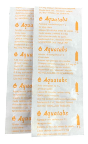 Aquatabs: Tabletas De Purificación De Agua 2 Litros