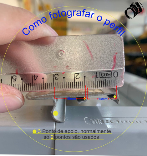 Porta Preço Etiqueta Regua Perfil De Gondola Prateleira 2042