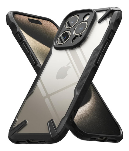 Capa Capinha Para iPhone 15 Pro (6.1) Ringke Fusion X -preto