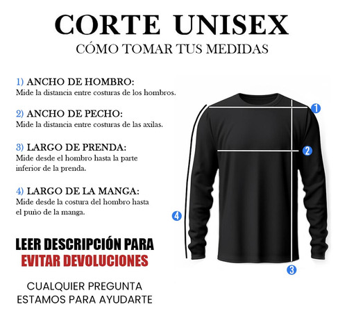 Playera Sublimada Manga Larga Superman 2025 Talla Extra