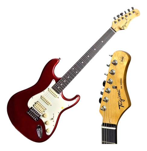 Guitarra Tagima Tw Series Tg-540 Df/awh Mr C/ Humbucker Cor Metal Red Material Do Diapasão Ébano Orientação Da Mão Destro