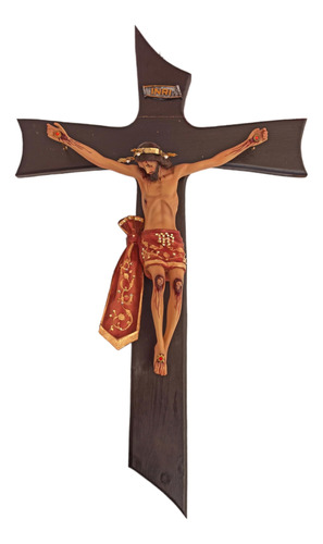 Imagen De Cristo Crucificado Chico Cendal Rojo 