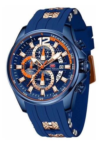 Reloj Hombre Mini Focus Cx-mf0350g. Cuarzo Pulso Azul En