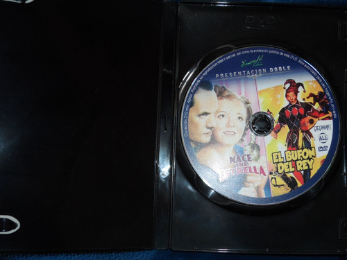 El Bufon Del Rey/nace Una Estrella- Dvd- Danny Kaye- (Usado)