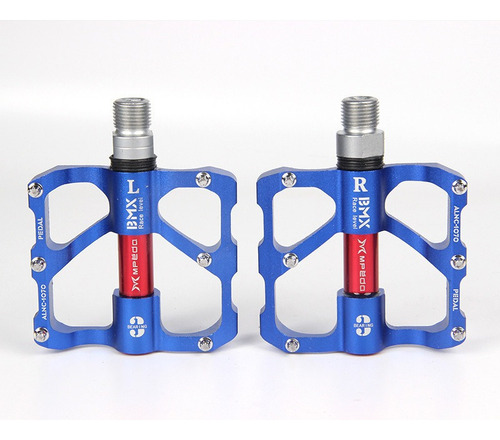 Pedal Mtb Plataforma 9/16 Mpeda Alumínio Cnc Bmx 3 Rolamento