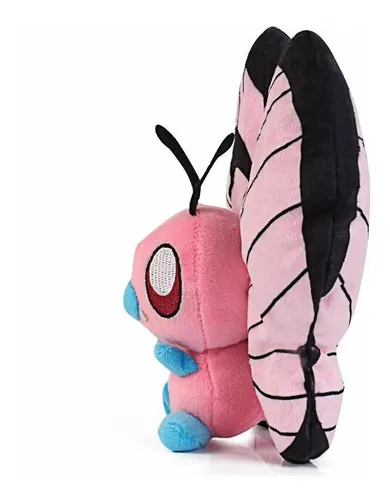 Butterfree Shiny Pel cia Pok mon Borboleta 17cm Caterpie
