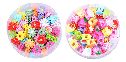 Pinzas De Plástico Para Flores, 96 Piezas, Para Niñas