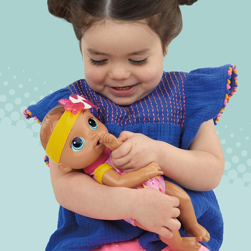 Imagen 3 de 5 de Baby Alive Sweet Snuggly Baby Muñeca Lavable Incluye Tetero