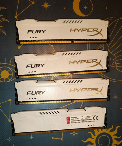 Memoria Ram Fury Gamer Blanco 8gb 1 Hyperx Hx316c10fw/8