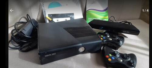Xbox 360 Con Kinect Más 2 Controles Inalambricos 