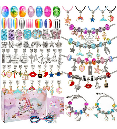 Set Para Hacer Pulseras, Collares, Joyas, Regalos Para Niñas