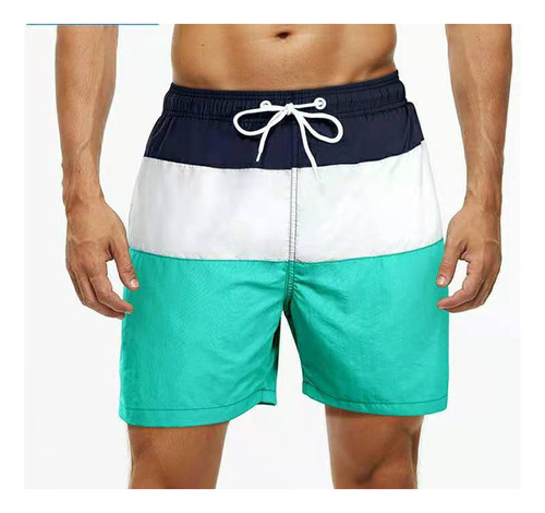 Traje De Baño Con Secado Rápido For Hombre, Ideal P/playa