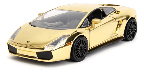 Fast & Furious Lamborghini Gallardo Gold Chrome - Coche Fun.