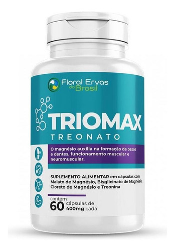 Triomax 60 cápsulas de treonato de magnesio, dimalato y cloruro quelatado