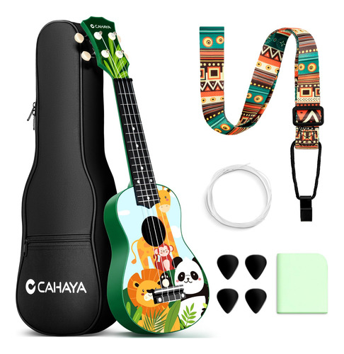 Kit Ukelele Soprano 21 Pulgadas Dibujos Animados Para Princi