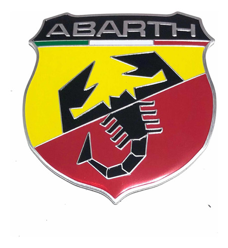 Escudo Insignia Emblema Fiat Abarth Metalico 6 X 5 Cm