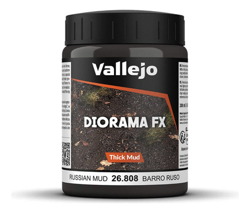Acrilico Efecto Barro Ruso Denso Diorama Fx 808-200ml