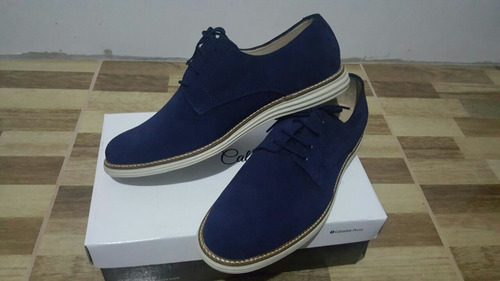 Zapatos Gamuza Azul Marino Hombre - Calzados Perza *