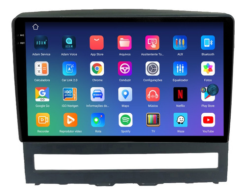 Multimídia Palio 07/12 9p Aikon Carplay Android 64gb Voz