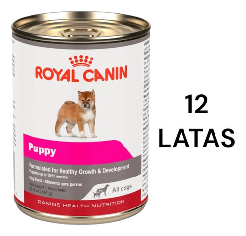 12 Latas Royal Canin Puppy 385g