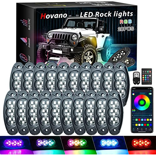 Luces Led Tipo Roca Hovano Rgb, 20 Cápsulas, Impermeables, M