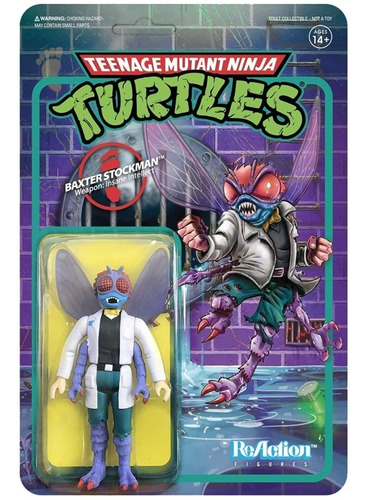 Reaction Tmnt - Baxter Stockman ( Super 7 ) Tortugas Ninja