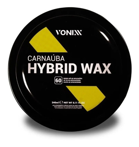 Cera De Carnaúba Em Pasta 200g - Hybrid Wax - Vonixx