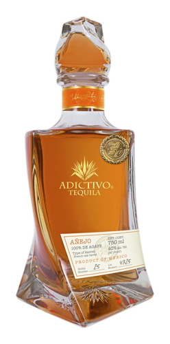 Pack De 4 Tequila Adictivo Añejo 750 Ml