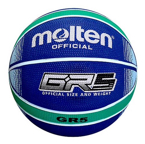 Balón Mini Basquetbol Baloncesto #5 Caucho 12 Paneles Molten