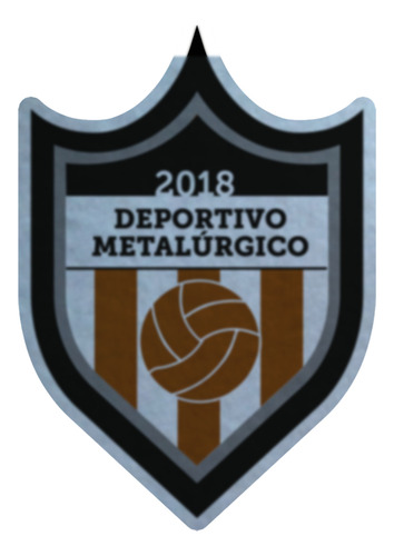 Parche Escudo Felpa Para Coser 6cm Set X4 Futbol Arg002 Deportivo Metalurgico Deportivo Metalurgico