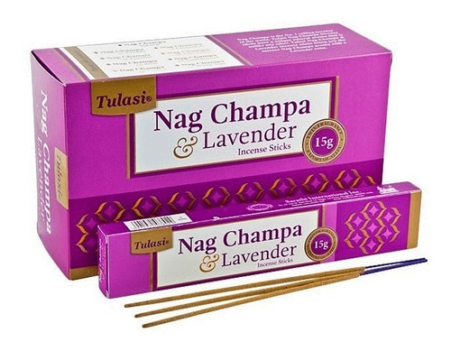 Imagen 1 de 5 de Incienso Masala Nag Champa Y Lavanda Tulasi Bumi