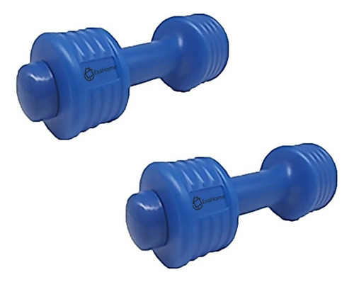 Mancuerna Exahome Recargable X 2 Reforzada Fitness Gimnasia Color Azul