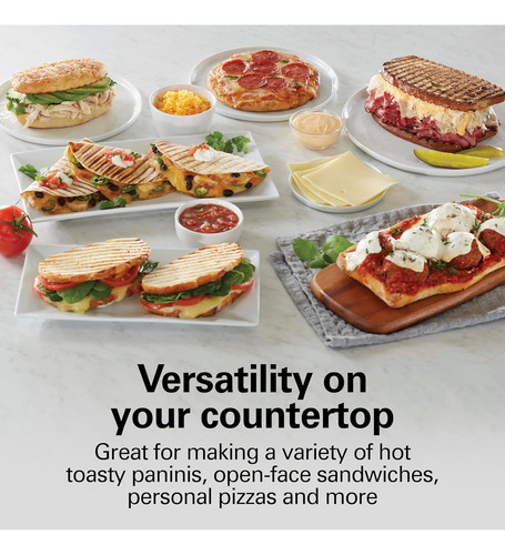 Hamilton Beach ® panini Maker Prensa Cabeza Flotante 1400w