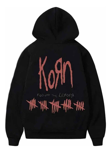 Bn Sudadera Con Capucha Korn, Clásica, Estilo Rock Band, Est