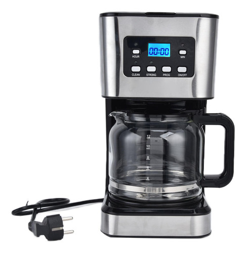 Cafetera De Goteo, 1,5 L, 12 Tazas, Temporizador Automático
