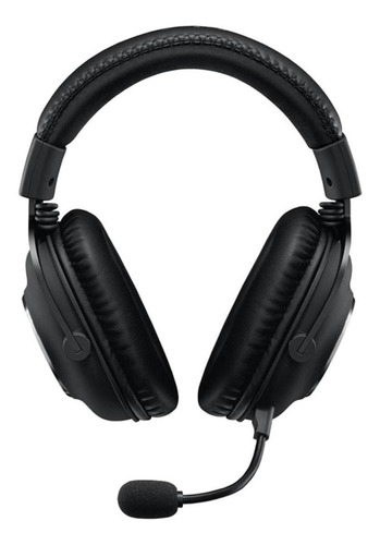 Imagen 1 de 4 de Audífonos gamer Logitech Pro X negro