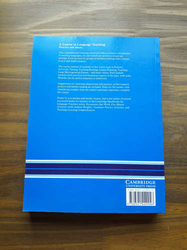 A Course Of Language Teaching Practice And Theory - Penny Ur (Usado)