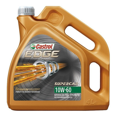 Aceite Sintetico Castrol Edge Supercar 10w60 4 Litros