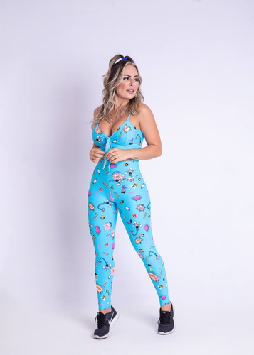 Imagen 3 de 3 de Legging Fitness Bolso Empina Mini Heróis