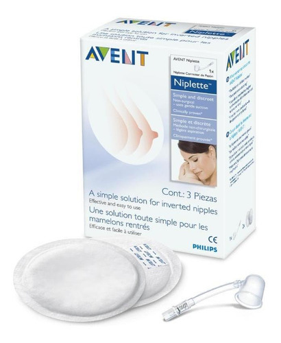 Inversor De Mamilos Invertidos Philips Avent Niplette Cor Branco