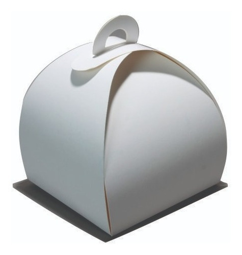 Caja Mini Tortas 15x15x14 Cartulina Blanca - Pack X 100 Un.