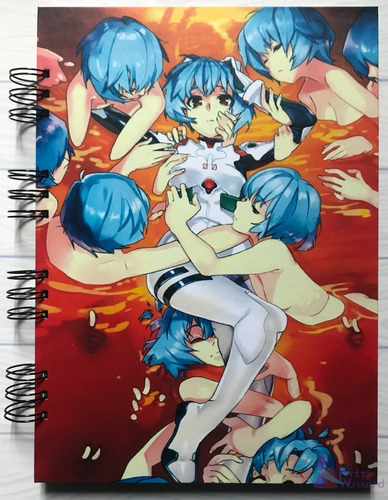 Cuaderno Artesanal A4 De Evangelion - Rei Ayanami