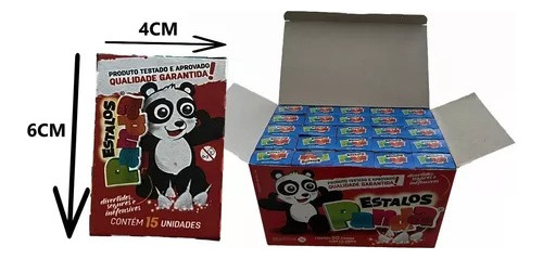 03 Caixa De Estalinho Panda Com 50und Festa Junina E Festas