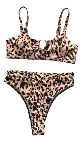 Dama De Bikini De Traje De Baño De Leopardo Sexy