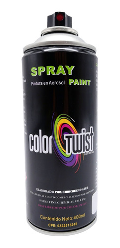 Pintura En Spray Color Twist Sólidos Transparente 400 Ml