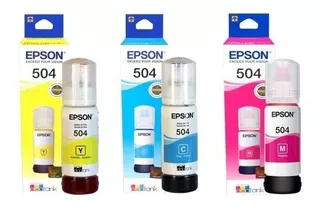 Tinta Epson T504 Colores L4160 L4260 L6171 L6270 L4150 L6191