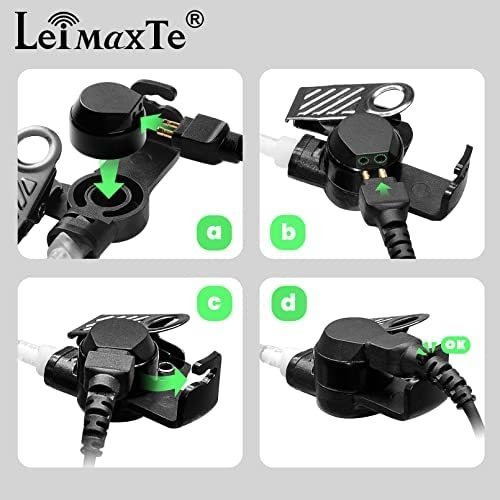 Leimaxte Xpr3300e Auricular Para Motorola Radio Xpr3500 Xpr3